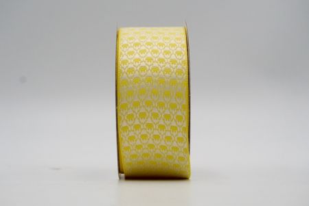 Жовта складна геометрія стрічка з дизайном Ribbon_K1776-472